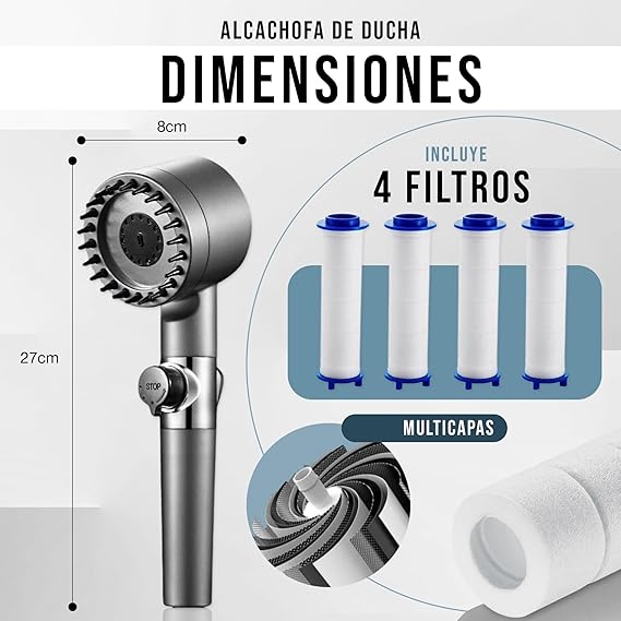 Cabezal de ducha modos™︎- Disfruta de tu ducha como nunca
